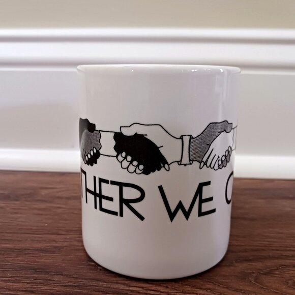 1996 Big Apple Round-Up Together We Can Handshake Coffee Cup Mug - Picture 3 of 6